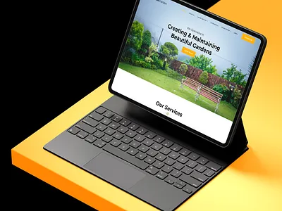 Creating & Maintaining Beautiful Gardens Webpage best rated business ceating gardens company garden great gardens landing page landscaping logo m odern maintaining gardens responsive uxui webflow woocommerce wordpress