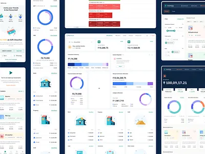 Fintech Dashboard UI/UX Design for Geogit dashboard ui financial dashboard fintech design geogit data visualization investment app portfolio tracker ui ux design wealth management web app design