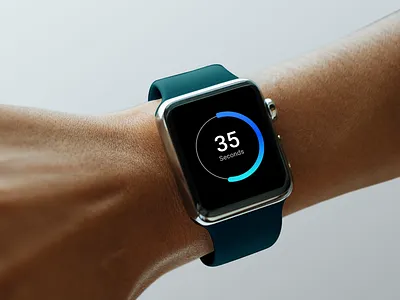 Smartwatch Countdown Timer UI countdown timer ui creative direction daily ui daily ui challenge fitness timer smartwatch timer ux