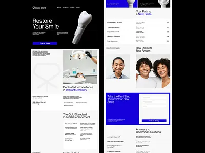 Dental clinic website design - e-commerce brand design branding design e commerce figma graphic design illustration logo logo design ui ux web website