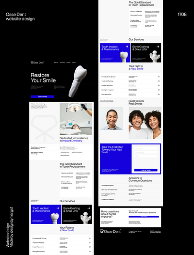 Dental clinic website design - e-commerce brand design branding design e commerce figma graphic design illustration logo logo design ui ux web website