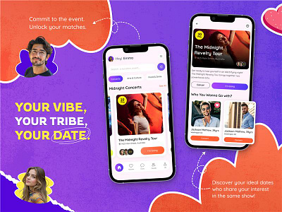 Where Real Plans Meet a Real Dating App app design creative design dating app dribbble mobile app design modern dating next gen dating product design real connection smarter dating app ui ux design user experience user interface vibe match