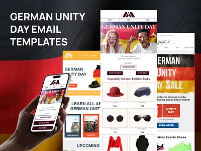 German Unity Day Email Design design email email builder email campaign email design email marketing email newsletter email templates html email marketing newsletter
