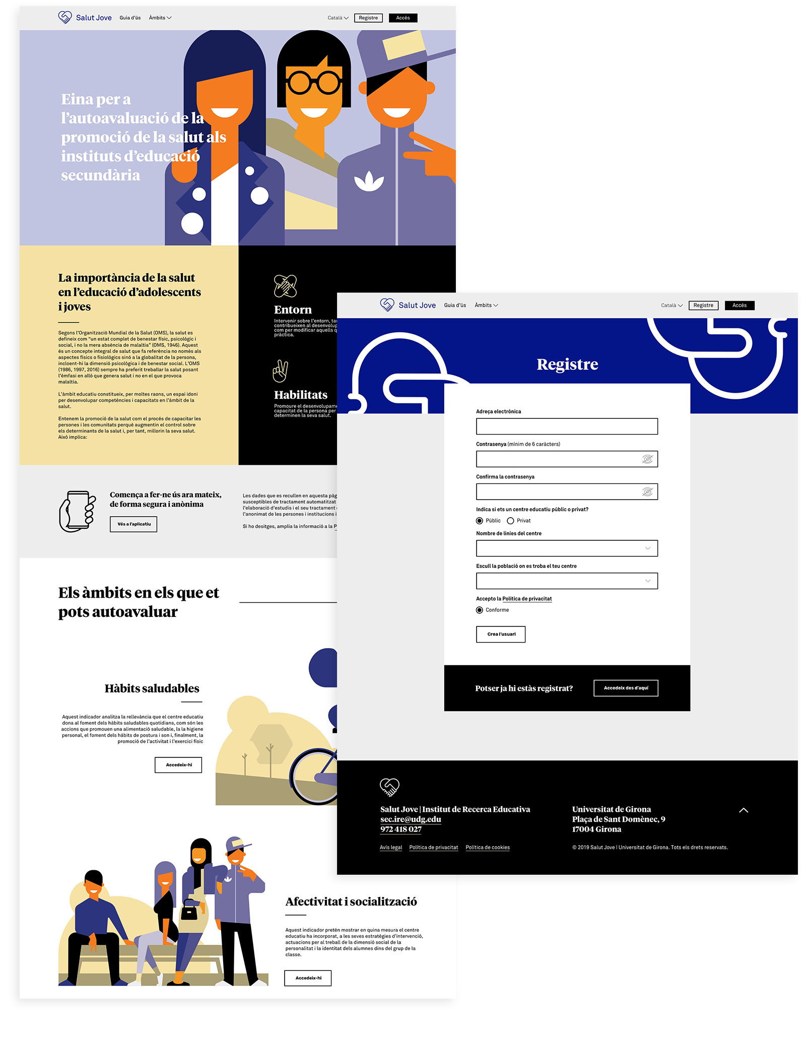 Salut Jove branding ui