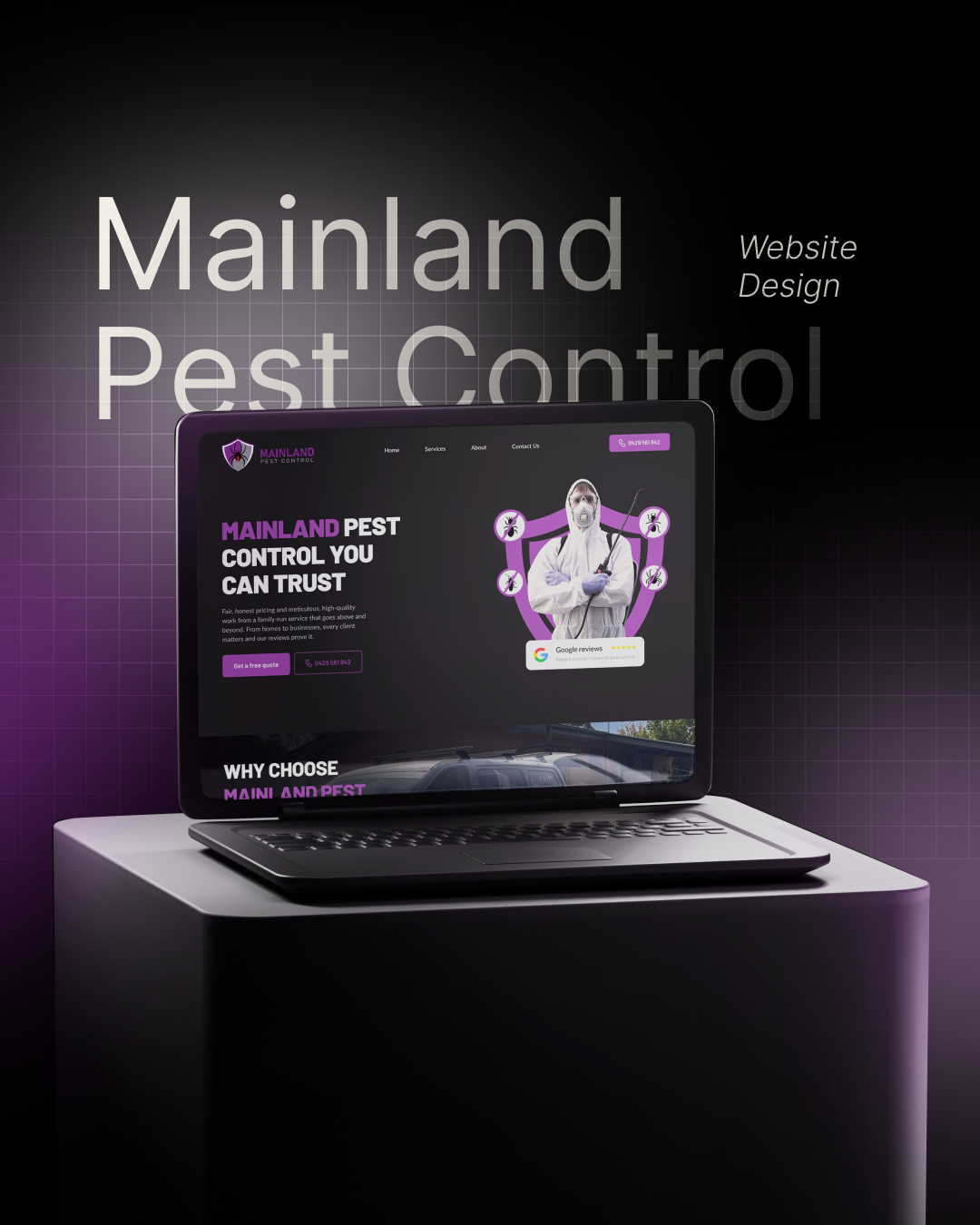 Pest Website UI UX design figma figma designer homepage design landing page design pests responsive design services website ui designer uidesign uiux website design