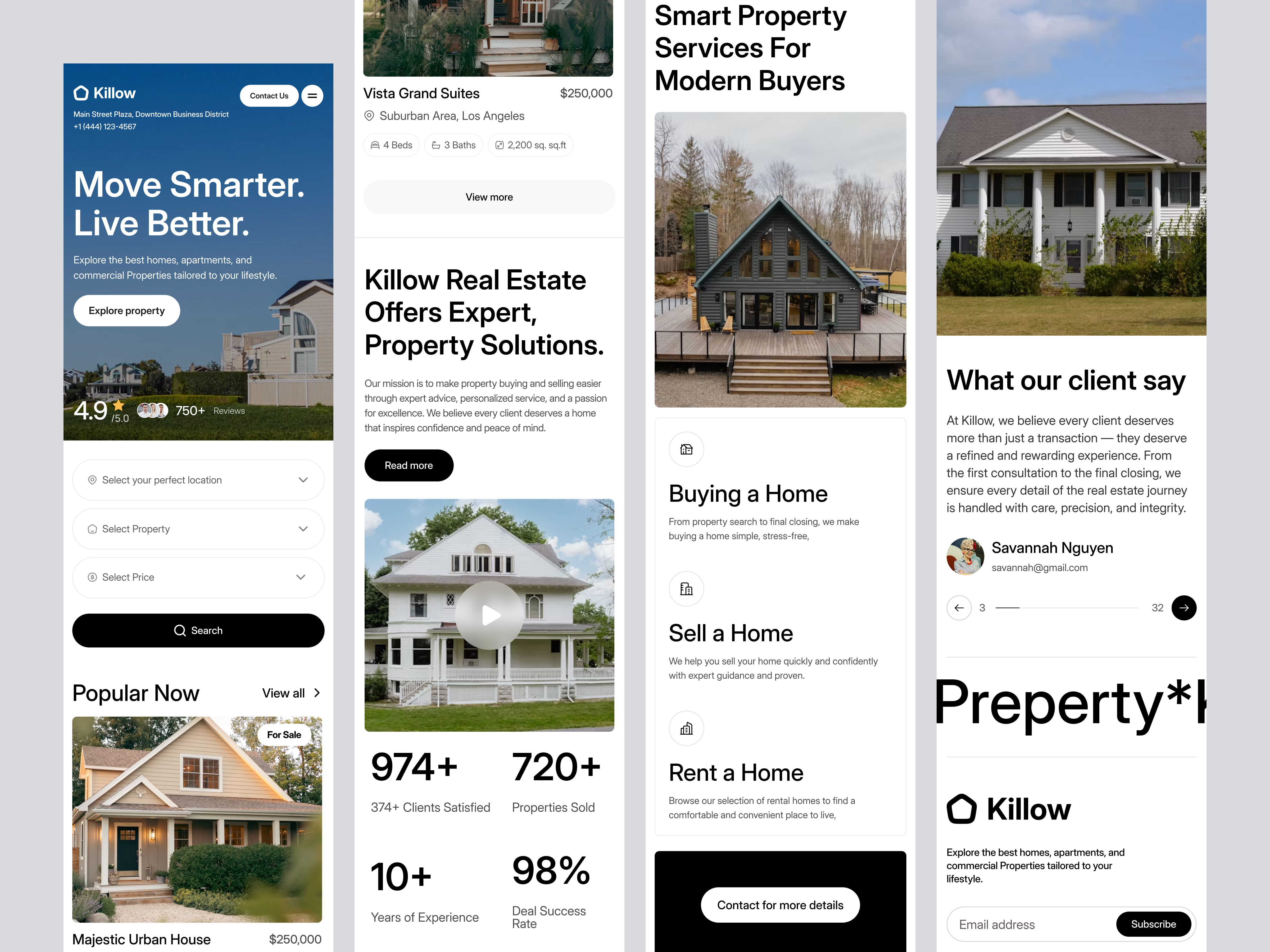 Example of Real Estate  Website Design (12+ Page, )