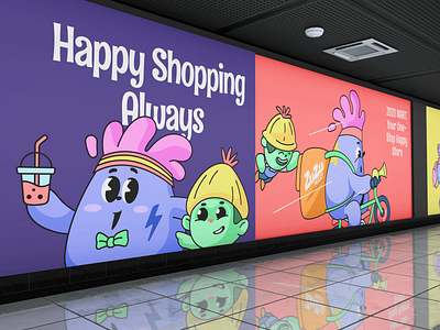 ZuZu Mart Illustration | Branding and Billboards Design brand illustration branding branding design character character design graphic design illustration illustration design illustrator logo logo illustration mart mascot mascot illustration minimal product design vector vector illustration