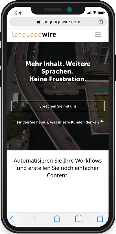 LanguageWire Translate Mobile mobile product design research ui ux