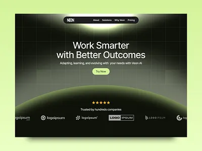 NEON AI 3d animation branding design figma graphic design illustration logo motion graphics typography ui ux vector