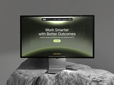 Neon Intelligence – Automate, Predict, and Evolve 3d animation branding design figma graphic design illustration logo motion graphics typography ui ux vector