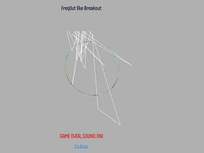 FreqOut like Breakout real time audio synthesis