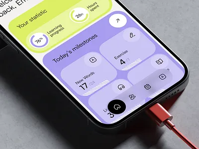 📚 Mobile design for the language learning app | Hyperactive app design education hyperactive language learning mobile mobile design product design saas ui user interface ux