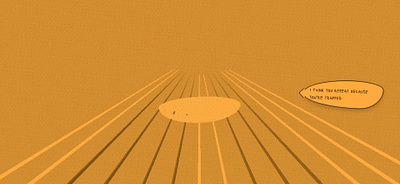 Dialog between an abstract boat and its waves interactive dialogue