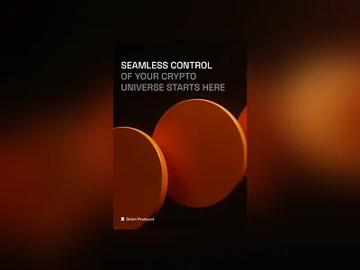 Poster 3d blockchain branding crypto defi graphic design web3