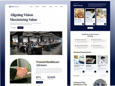 Echo Partners Website Design echo website figma website partners website uiux website design website ui design