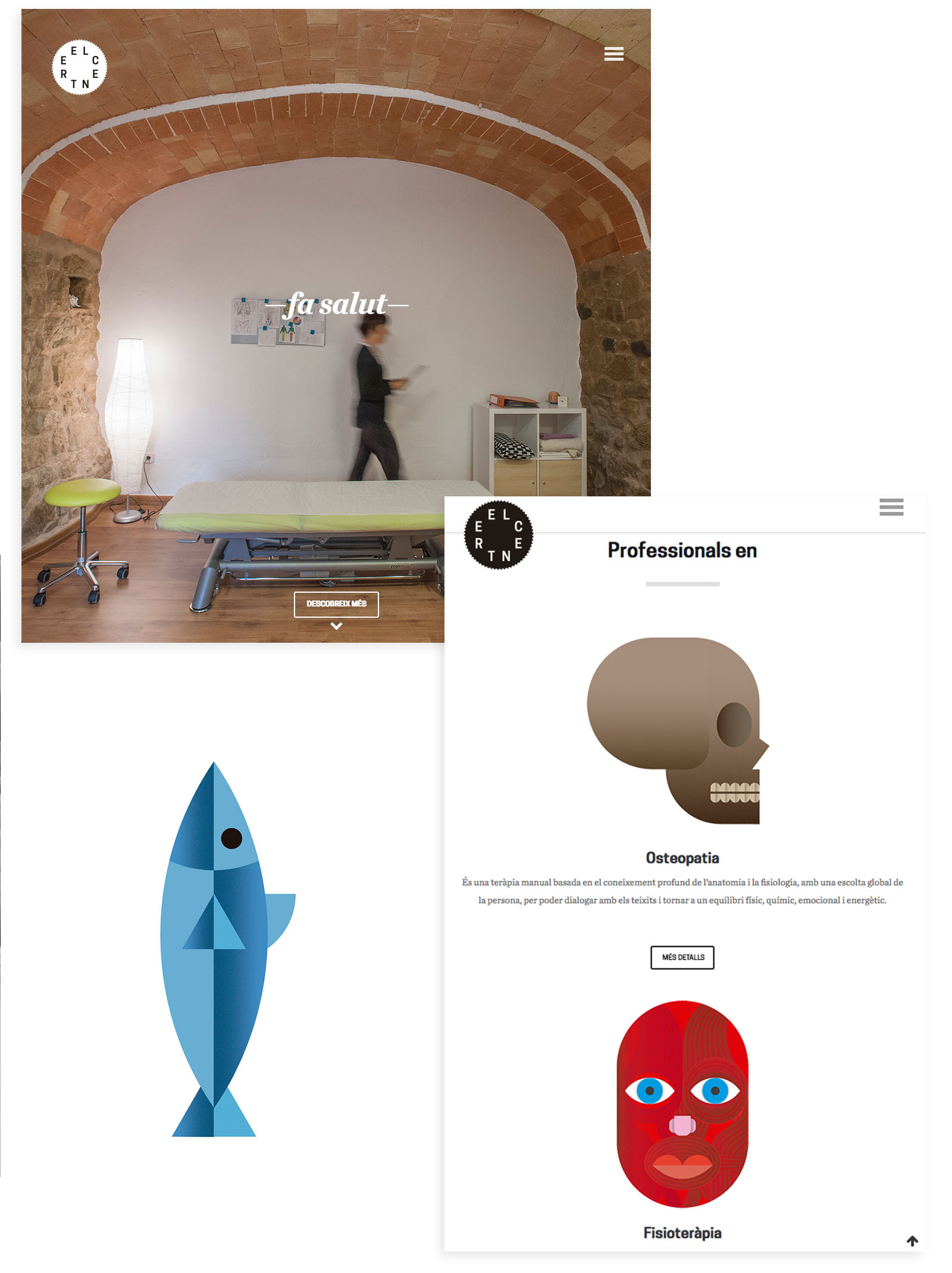 El centre graphic design ui
