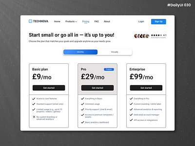 Daily UI #030 - Pricing black blue branding clean daily daily 100 challenge daily ui daily ui 030 dailyui design graphic design logo modern money pay pound pricing reuse ui ux