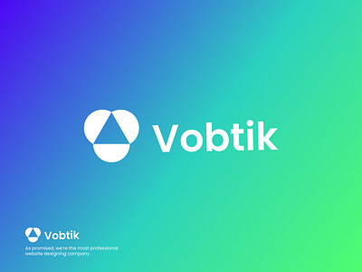 Vobtik logo design branding branding identity creative logo design designer graphic design identity letter logo lettermark logo logo design logo idea logos monogram symbol v logo vector