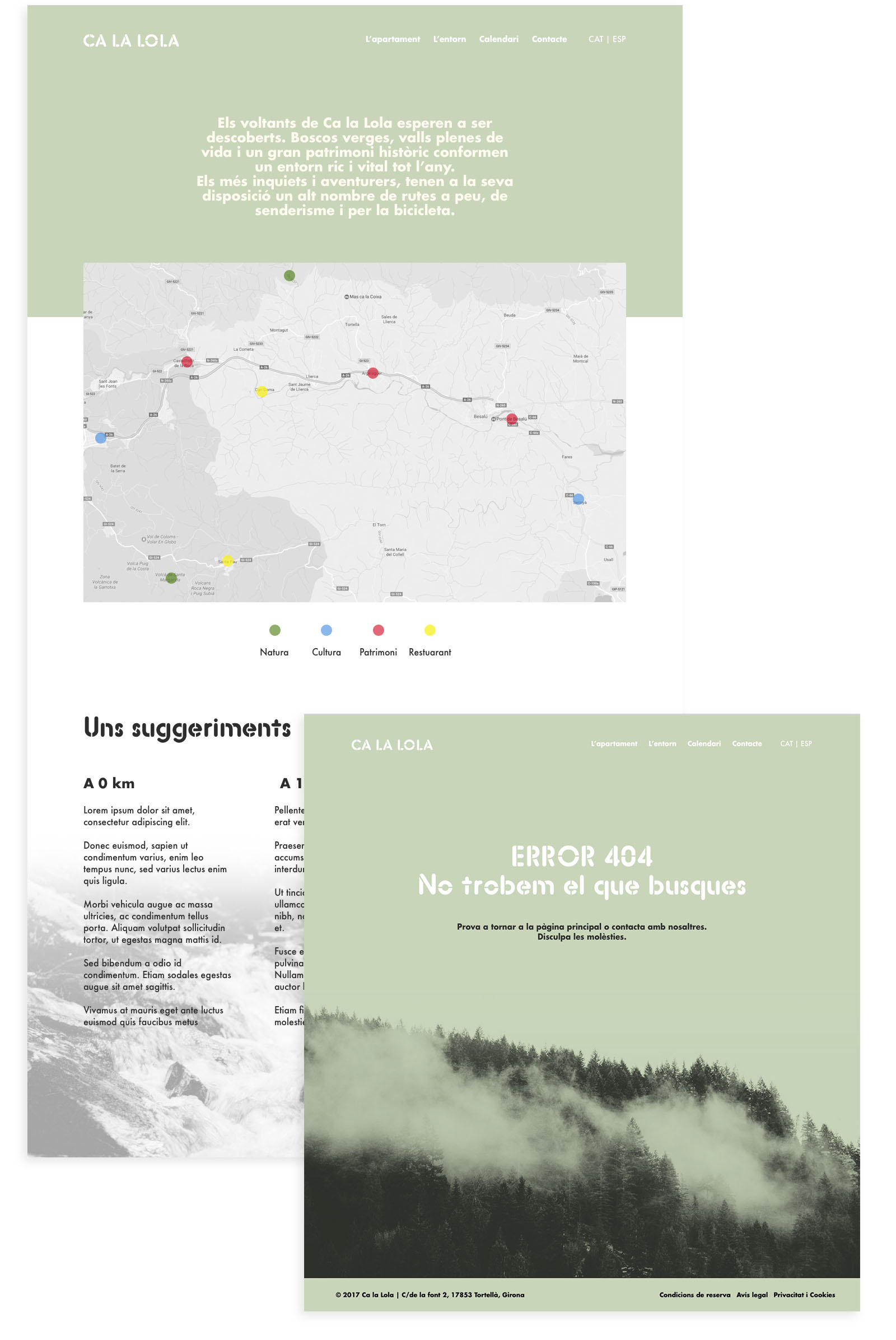 Ca la Lola branding typography ui ui design web design