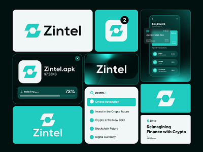 Zintel Futuristic Letter Z Logo for Crypto & Fintech Industry a b c d e f g h i j k l m n blockchain tech logo branding crypto logo defi logo fintech branding futuristic crypto logo lettermark logo logo logo design logo designer o p q r s t u v w x y z saas logo startup startup identity tech identity tech logo tech startup web3 logo z logo