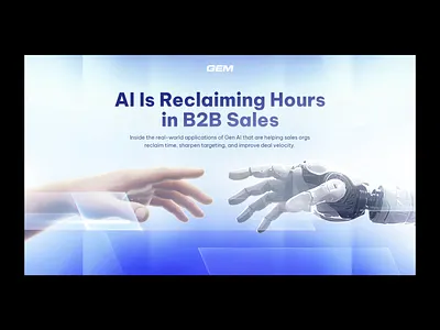 THE GEN AI ADVANTAGE / GEM LINKEDIN POST 3d branding design graphic design illustration social post typography