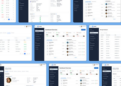 Employee Management UI – HRMS Design design illustration ui ux