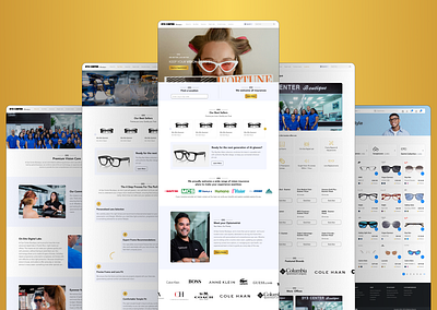 Elegant Eye Care Website Concept design illustration ui ux