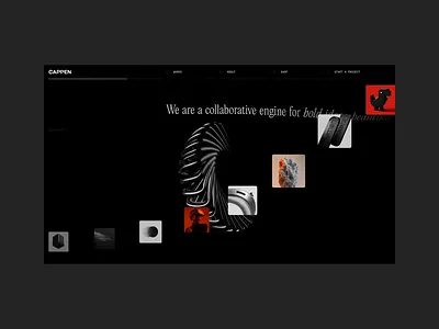 Design That Moves: The New Cappen.com design studio ui ui design ux webdesign webgl website