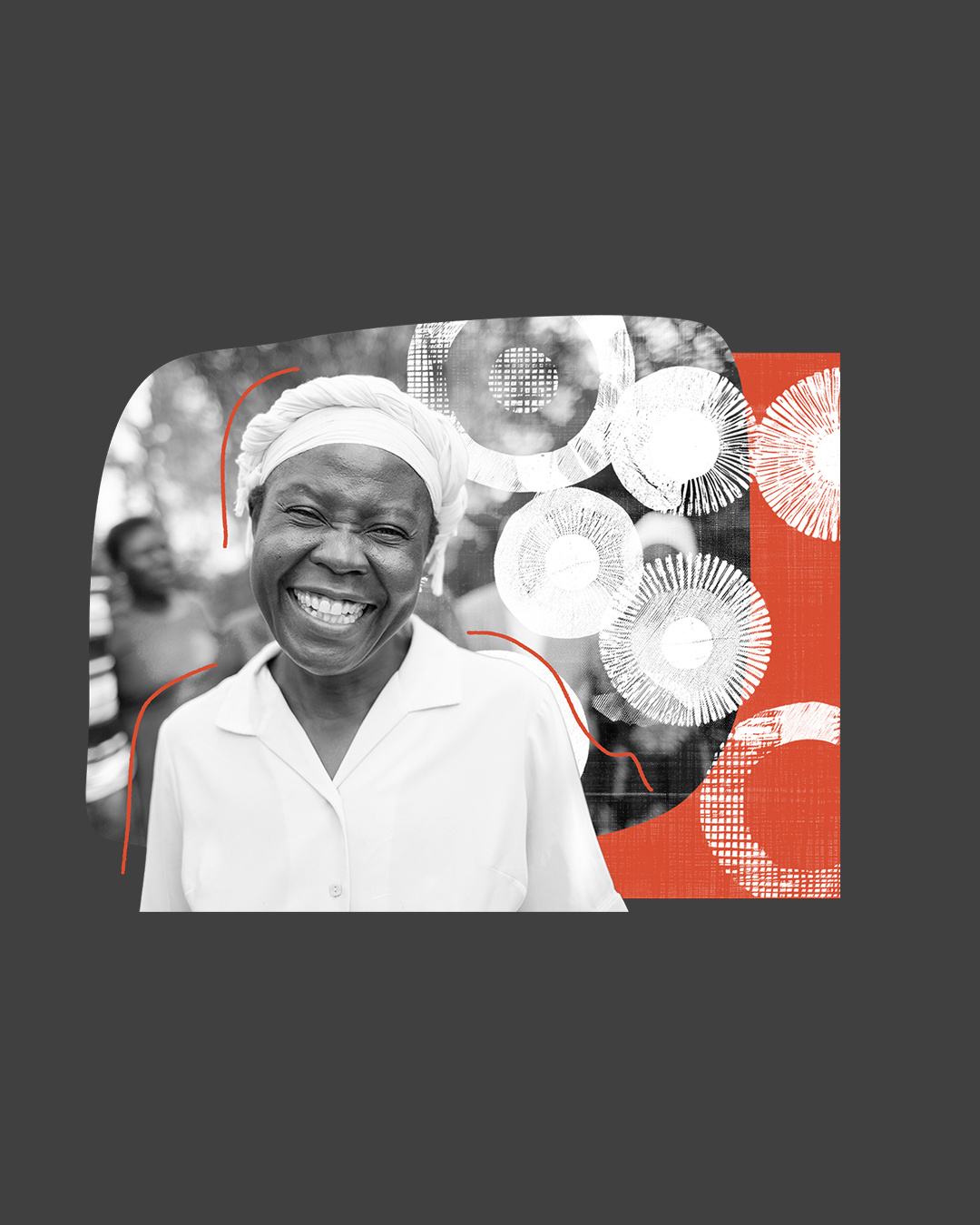 Funding The Frontline_ africa branding design graphic design illustration kitenge nonprofit poster texture