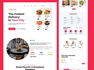 Resturent website design app branding design graphic design illustration logo mobile app ui ux website
