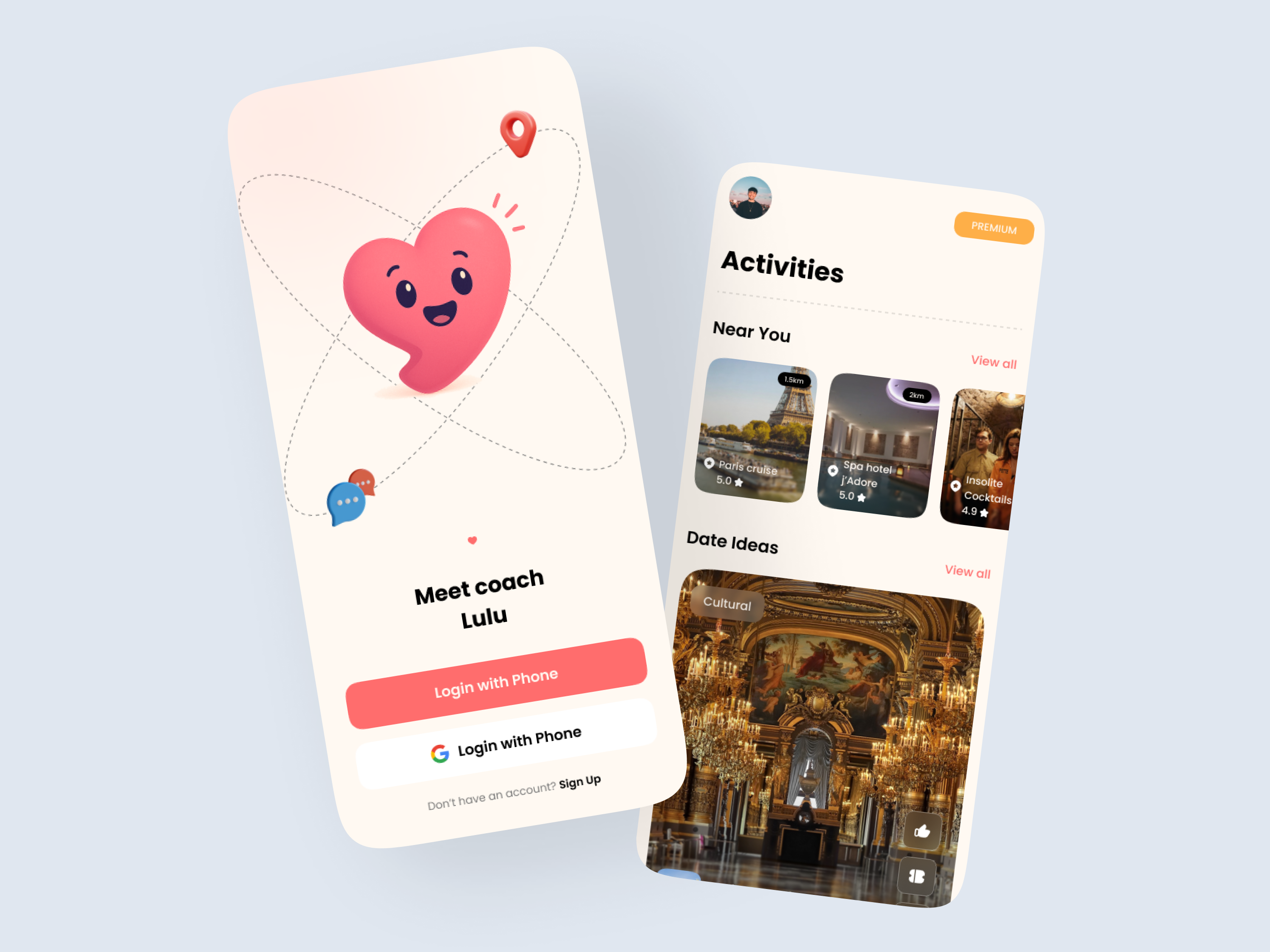 Relationship App Design appdesign design ui ux