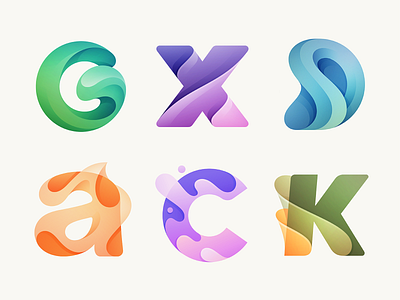 Letter Logo Collection 3d logo a logo alphabet branding c logo d logo font g logo gradient logo k logo letter letter logo logo logo branding logo designer logotype type typography vector logo x logo