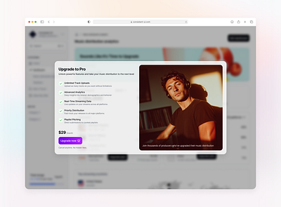 Upgrade to Pro - Consistent UI consistentui ui untitledui