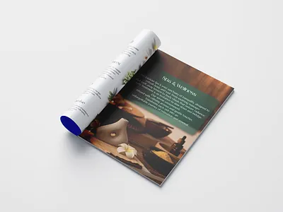Luxury Spa Magazine Design beauty branding cosmetics graphic design luxury spa magazine design magazine design product design spa magazine