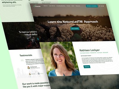 Therapist Website Design landing page design mockup design therapist ui uiux ux website design