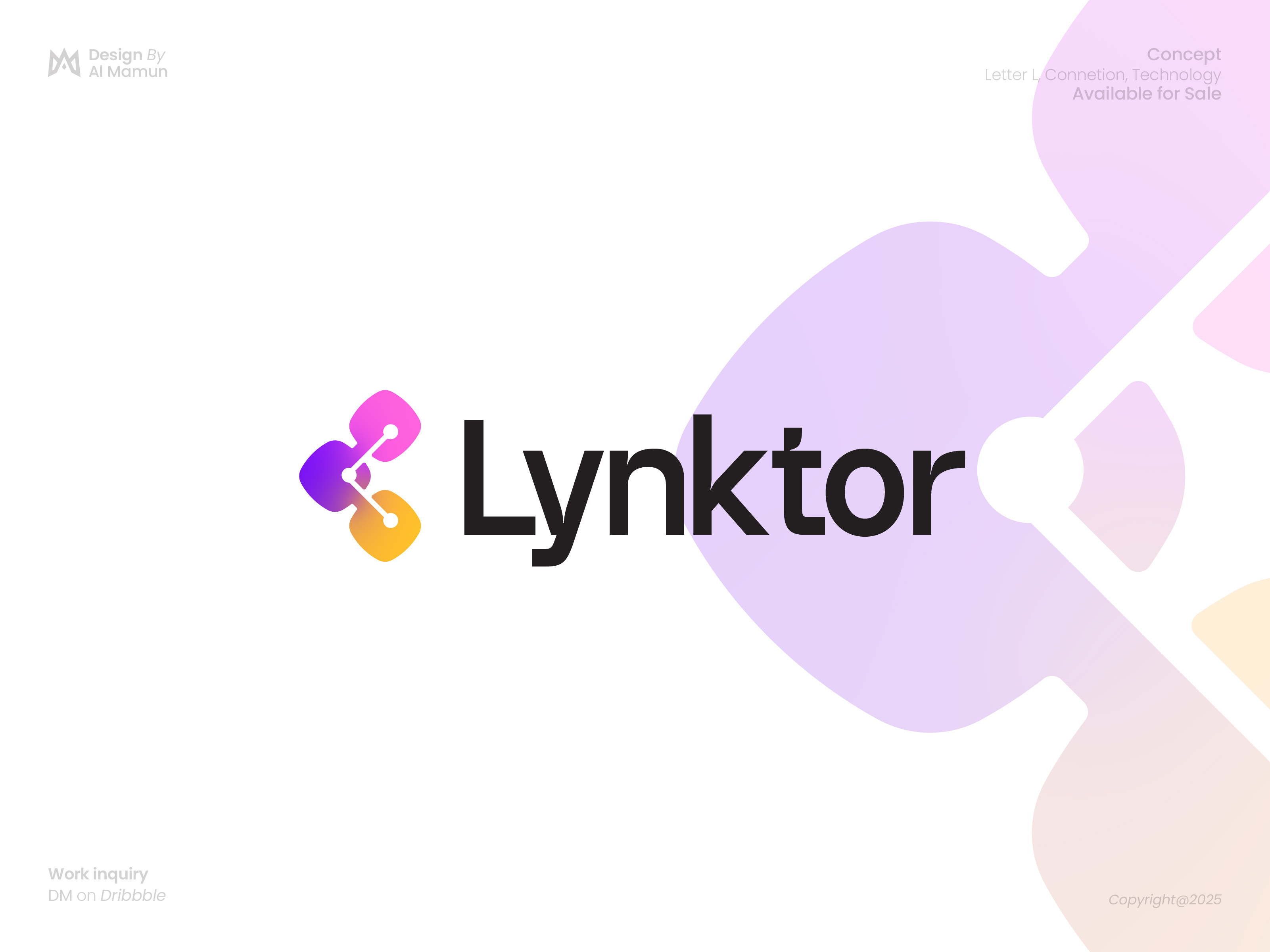 Modern Letter L, Connection/Link, Technology Logo branding colorful gradient identity l l logo letter l logo letter mark logo logo design logo mark logotype modern logo saas symbol tech technology technology logo timeless web3