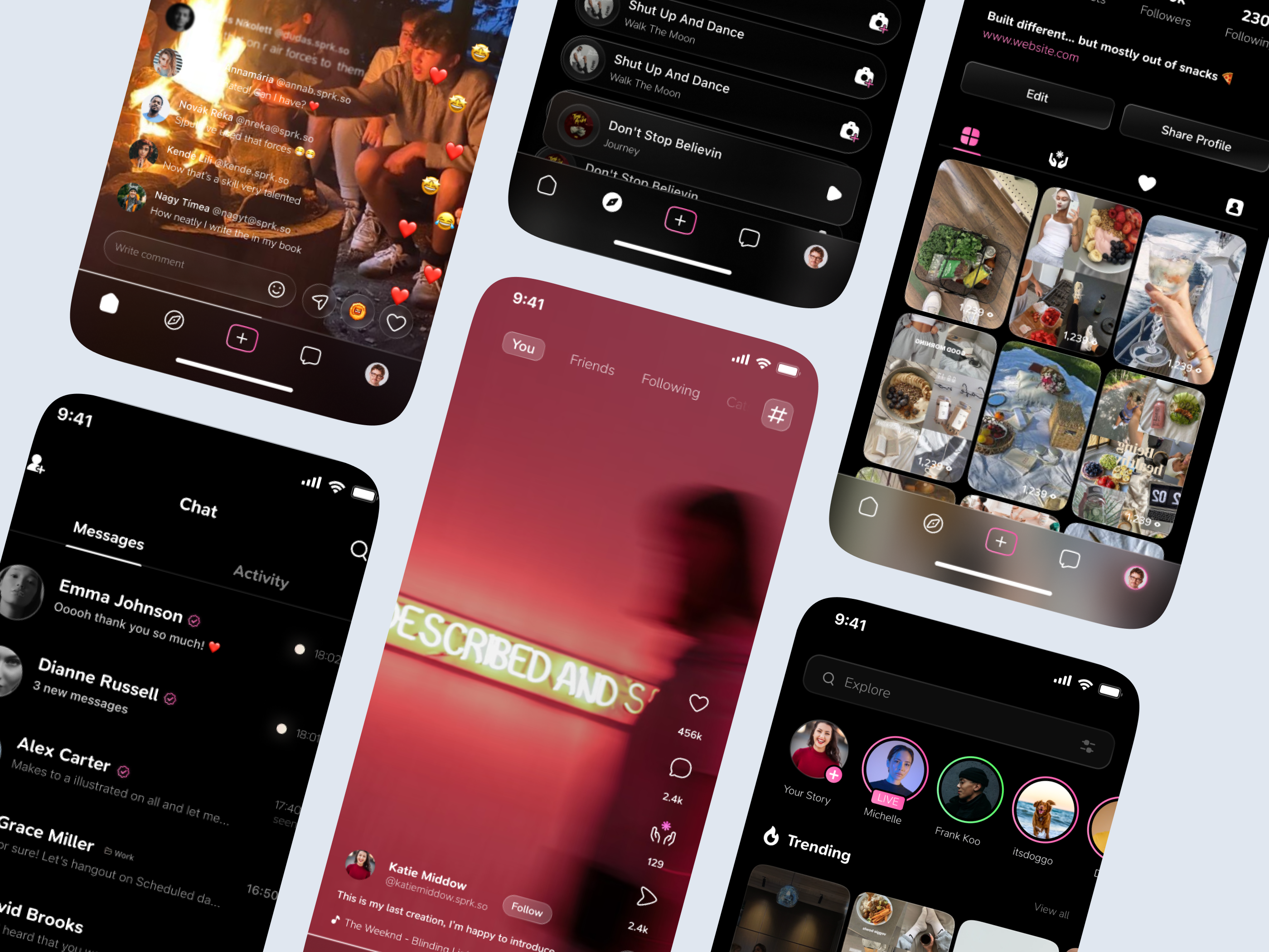 Social App design appdesign design ui ux