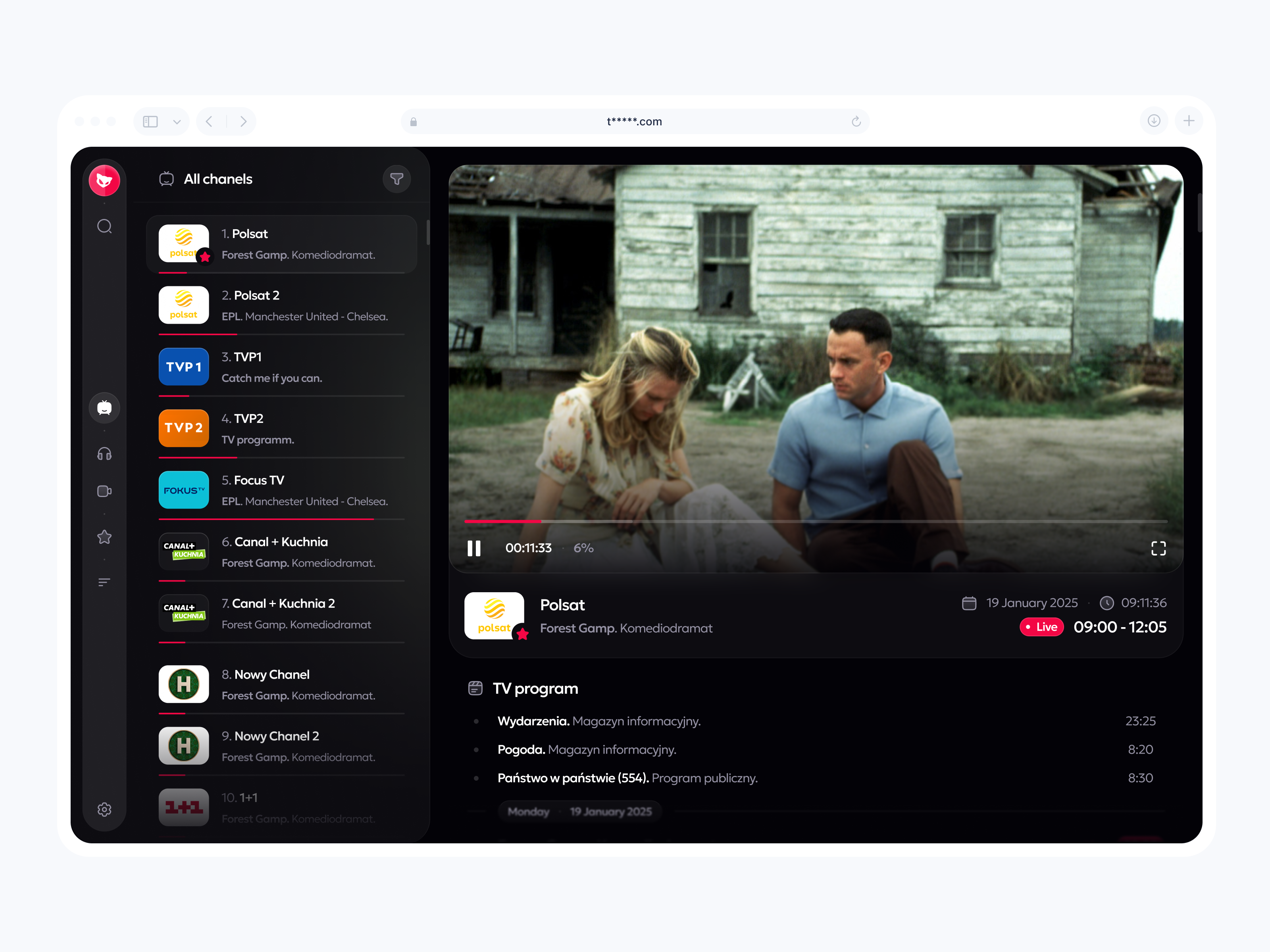 📺 TV Streaming App app television tv tv app ui ux web web app