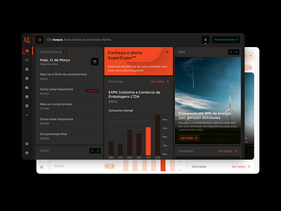 Matrix - Dashboard explorations for Oráculo DS cards components design system ui visual design