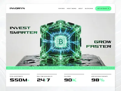💰 Crypto Landing Page crypto design landing landing page ui ux wallet website