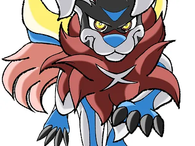 Zacian/Zamazenta art pokemon