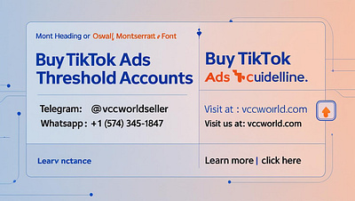 TikTok Ads Threshold Accounts