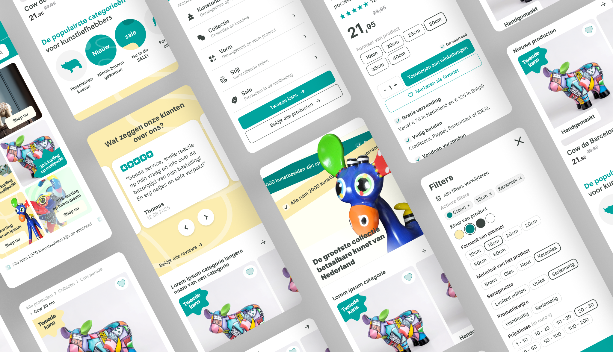 Mobile design webshop cart conversion filters mobile product page ui ux webshop