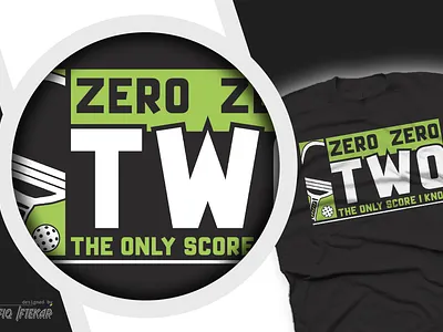 Zero Zero Pickleball adobe illustrator adobe photoshop branding design illustrator t shirt design