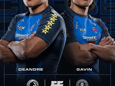 Jits seminar promo image black blue jiu jitsu poster social type