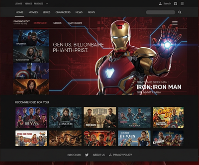 Stunning Movie Streaming Website Design | Modern UI/UX cinematicdesign creativedesign entertainmentwebsite freelancewebdesigner frontenddeveloper modern website modernui ottplatform portfoliodesign streamingwebsite uidesign uiuxdesign uxportfolio webdesign webdesignbangladesh webdesigninspiration webdeveloper webdeveloperforhire webdevelopment websiteshowcase