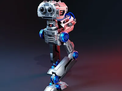 Futuristic Biped Robot Design 3d 3d model 3danimation 3dart 3dartist 3ddesign 3dmodel animation art artist blender blender3d blenderart blendercommunity design graphic design hard surface modeling motion graphics robot