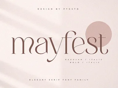 Mayfest Elegant Serif Font Family bold classic classy display font fashion font modern retro serif stylish trendy vintage