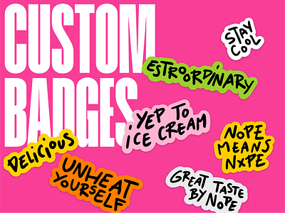 EstroOrdinary ice cream by NOPE - badges animation art direction brand design branding colorful concept design creative campaign design food graphic design illustration packaging packaging design storytelling