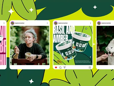 EstroOrdinary ice cream by NOPE - socials animation art direction brand design branding colorful concept design creative campaign design food graphic design illustration packaging packaging design storytelling